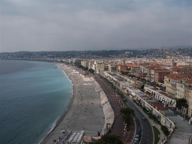 Blick &uuml;ber StrandpromenadeNizza